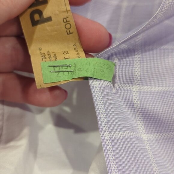 Hugo Boss regular fit Purple Large Check Long sleeve dress shirt - Picture 5 of 9